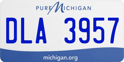 MI license plate DLA3957