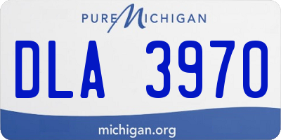 MI license plate DLA3970