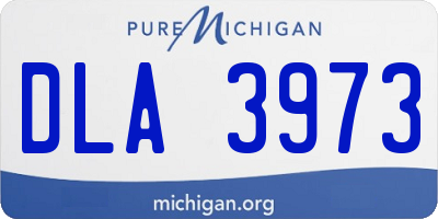 MI license plate DLA3973
