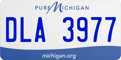 MI license plate DLA3977