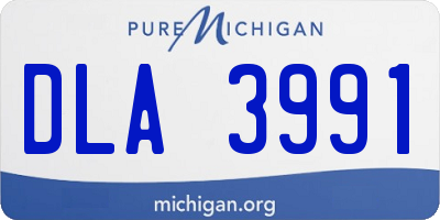 MI license plate DLA3991