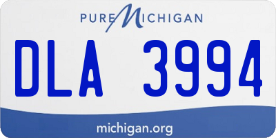 MI license plate DLA3994