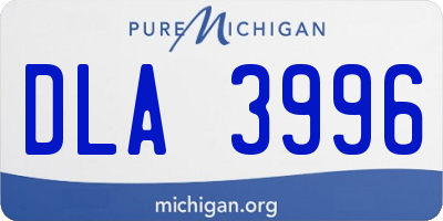 MI license plate DLA3996