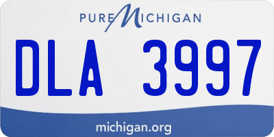 MI license plate DLA3997