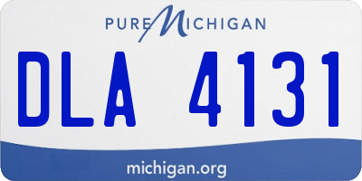 MI license plate DLA4131