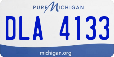 MI license plate DLA4133