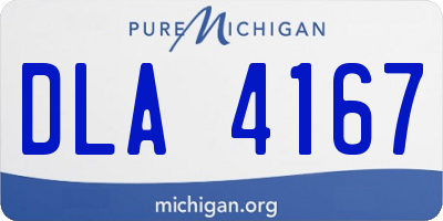 MI license plate DLA4167