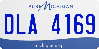 MI license plate DLA4169