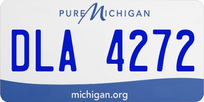 MI license plate DLA4272