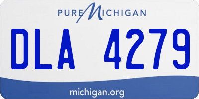 MI license plate DLA4279