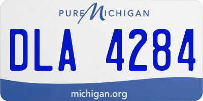 MI license plate DLA4284