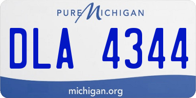MI license plate DLA4344