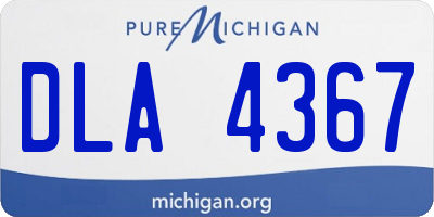 MI license plate DLA4367