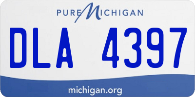 MI license plate DLA4397