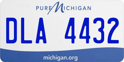 MI license plate DLA4432