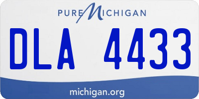 MI license plate DLA4433