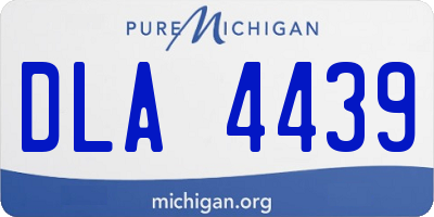 MI license plate DLA4439