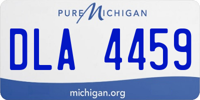 MI license plate DLA4459