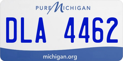 MI license plate DLA4462