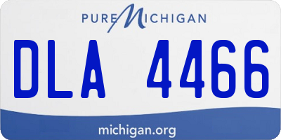 MI license plate DLA4466