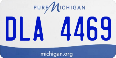MI license plate DLA4469