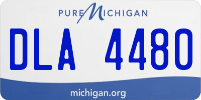 MI license plate DLA4480