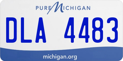 MI license plate DLA4483