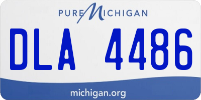 MI license plate DLA4486