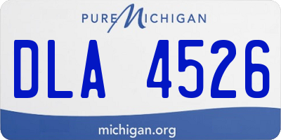 MI license plate DLA4526