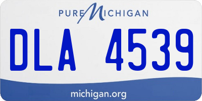 MI license plate DLA4539