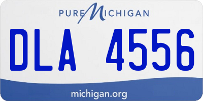 MI license plate DLA4556