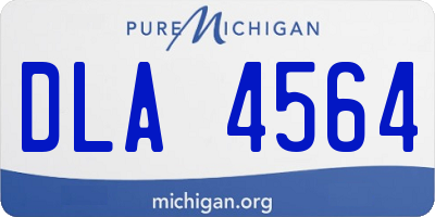 MI license plate DLA4564