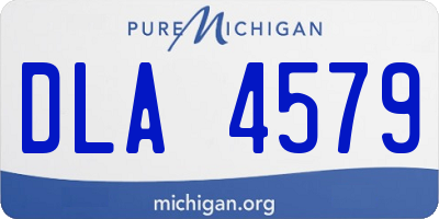 MI license plate DLA4579