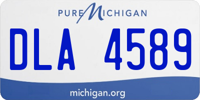 MI license plate DLA4589
