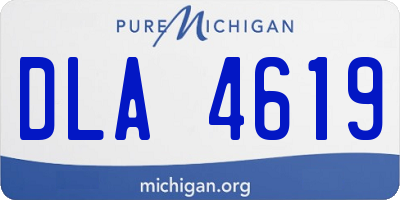 MI license plate DLA4619