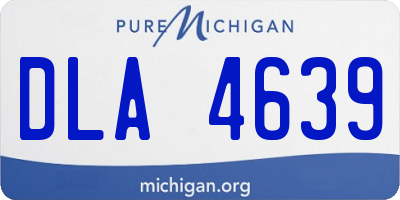 MI license plate DLA4639