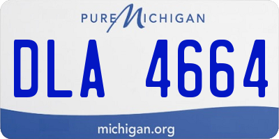 MI license plate DLA4664