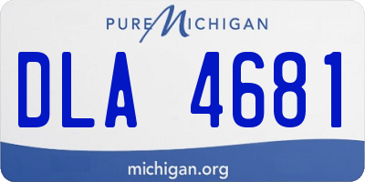 MI license plate DLA4681