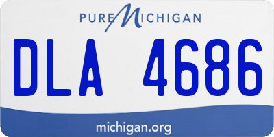 MI license plate DLA4686