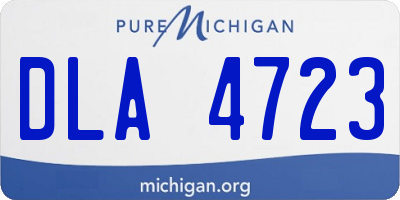 MI license plate DLA4723