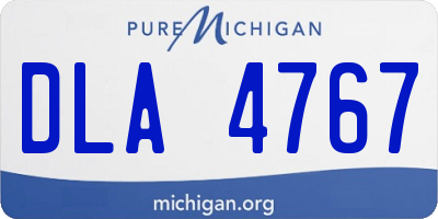 MI license plate DLA4767