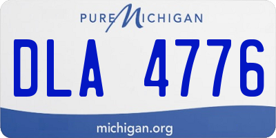 MI license plate DLA4776