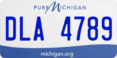 MI license plate DLA4789