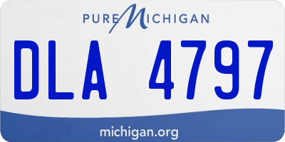 MI license plate DLA4797