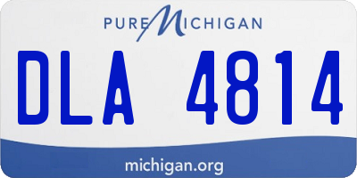 MI license plate DLA4814