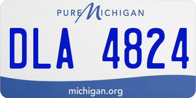 MI license plate DLA4824