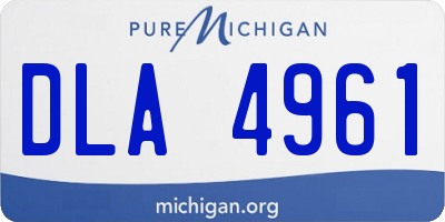 MI license plate DLA4961