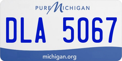 MI license plate DLA5067