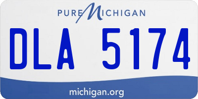 MI license plate DLA5174
