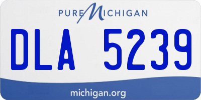 MI license plate DLA5239